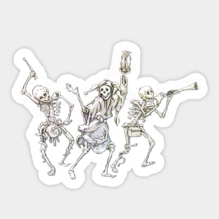 Skeletons Medieval Band Sticker